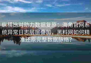 纵横比对助力数据复原：海角官网系统异常日志层层叠加，黑料网如何精准还原完整数据脉络？